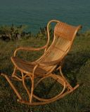  Ghế bập bênh mây tự nhiên - Rattan Rocking Chair 