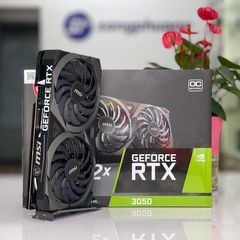 VGA MSI GeForce RTX 3050 VENTUS 2X 8G  mới bảo hành 36 tháng