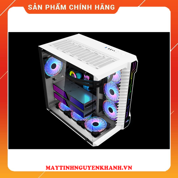 CASE MIK LV07 RGB KÍNH CƯỜNG LỰC WHITE