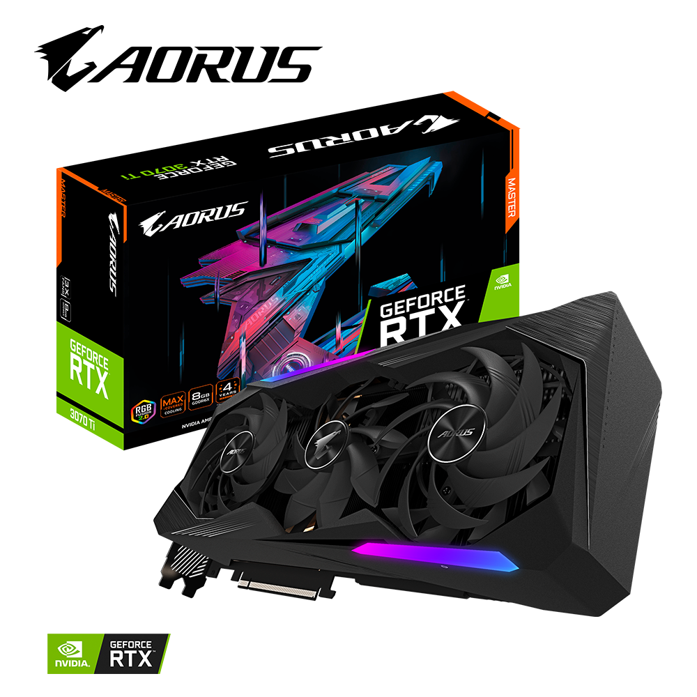 CARD MÀN HÌNH GIGABYTE AORUS GeForce RTX  3070 Ti MASTER 8G