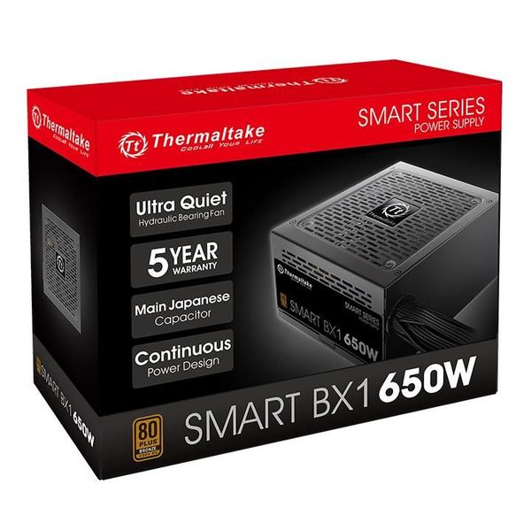 Nguồn máy tính Thermaltake Smart BX1 650W - Bronze (PS-SPD-0650NNSABx-1) NEW BH 36 THÁNG