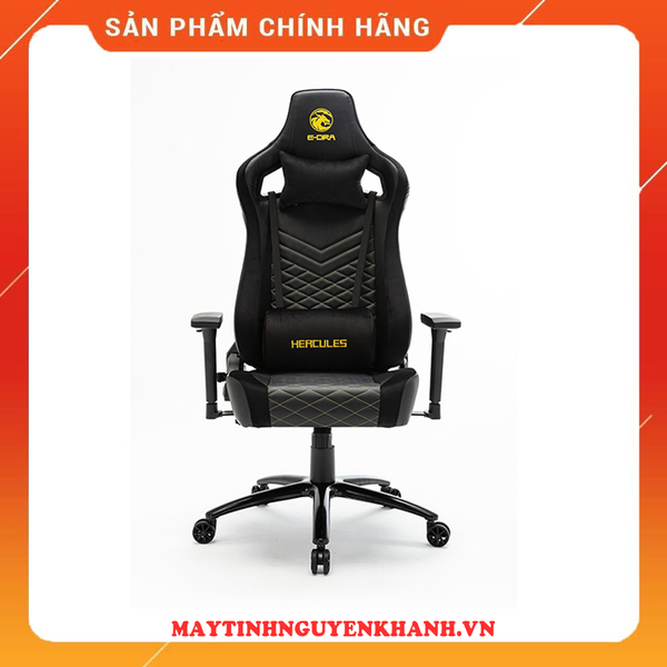 GHẾ GAME E-DRA HERCULES EGC203 V2 BLACK (CHÂN THÉP) NEW BH 12 THÁNG