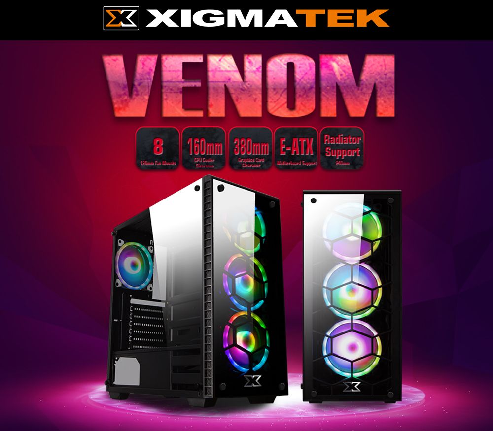 CASE XIGMATEK VENOM ( NO FAN) NEW BH 12 THÁNG