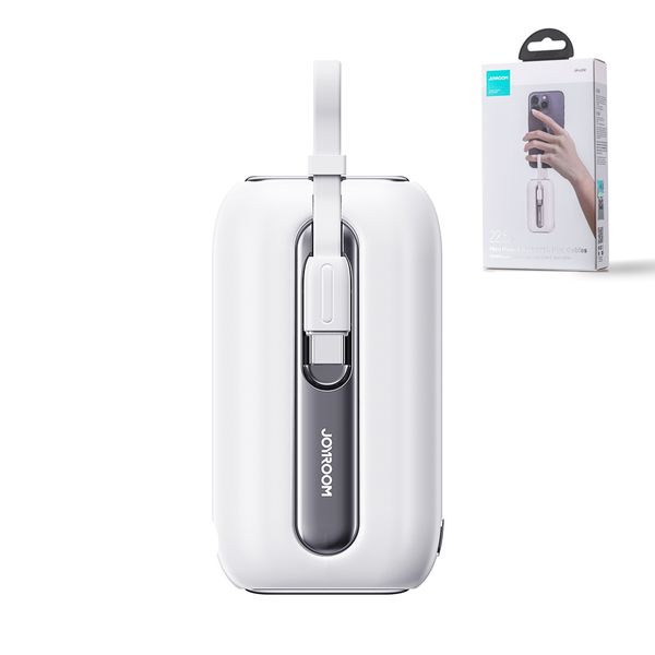 Sạc dự phòng 22.5W Joyroom L012 Colorful siêu nhỏ 10.000mAh tích hợp cáp sạc dùng cho các loại điện thoại