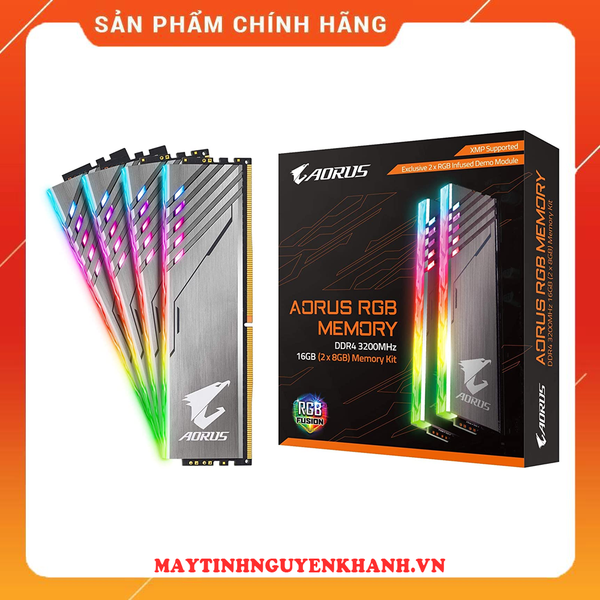 rRAM (16GB DDR4 2x8G 3200) AORUS RGB Memory RAM (kèm Demo kit)  NEW BH 36 THÁNG