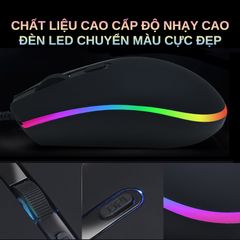 Chuột Gaming VKing M10 Led RGB siêu đẹp có đèn led đổi màu mới bảo hành 12 tháng