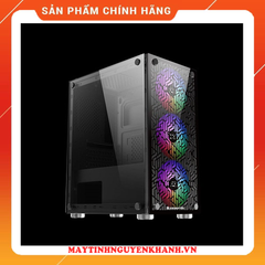 CASE XIGMATEK NYX 3F (EN40313) - GAMING M-ATX, KÈM 03 FAN XIGMATEK X22F ( MÀU ĐEN )