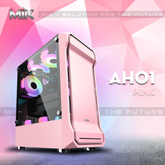 CASE MIK AH01 METAL PINK GAMING KÍNH CƯỜNG LỰC