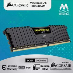 RAM Desktop Corsair Vengeance LPX (CMK8GX4M1D3000C16 ) 8GB (1x8GB) DDR4 3000MHz NEW BH 36 THÁNG