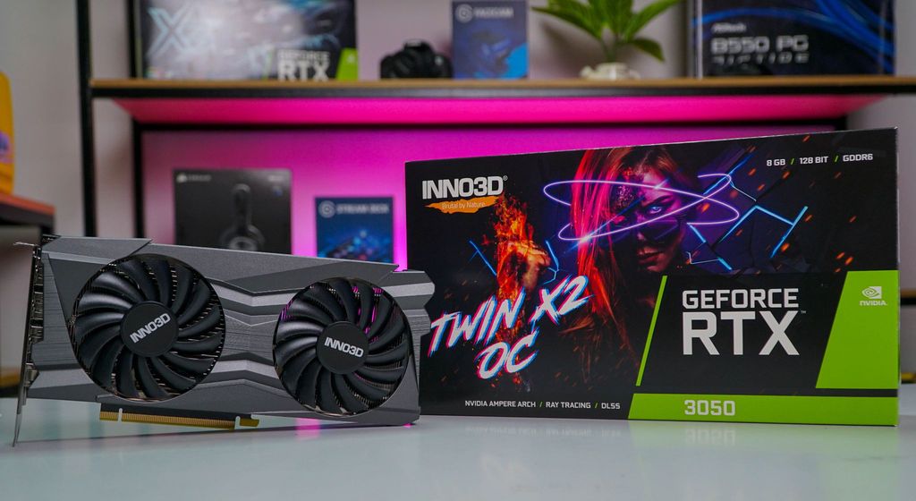 VGA  INNO3D GEFORCE RTX 3050 TWIN X2 OC NEW BH  36 THÁNG