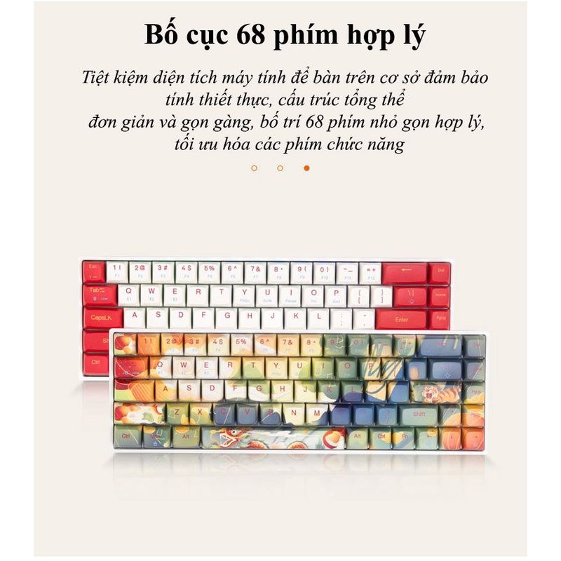 Bàn phím cơ không dây Newmen GM680 NEW BH 24 THÁNG