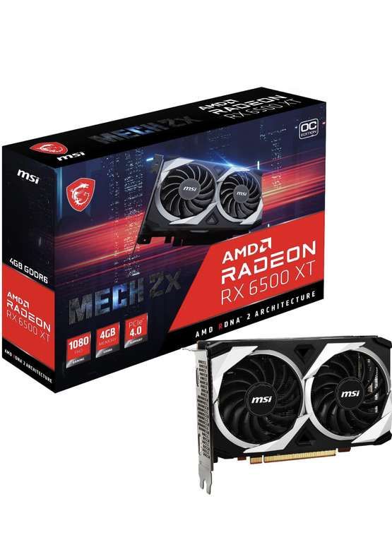 VGA MSI Radeon RX 6500 XT MECH 2X 4G OC mới bảo hành 36 tháng