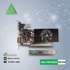 VGA VSPTech GT 730 4G DDR3 Chính Hãng (VSP GT730-4GD3 LP) NEW BH 36 THÁNG