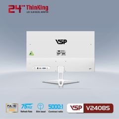 Màn hình LCD 24” VSP V2408S FHD 75Hz Gaming Chính Hãng ( Màu trắng ) BH 24 Tháng