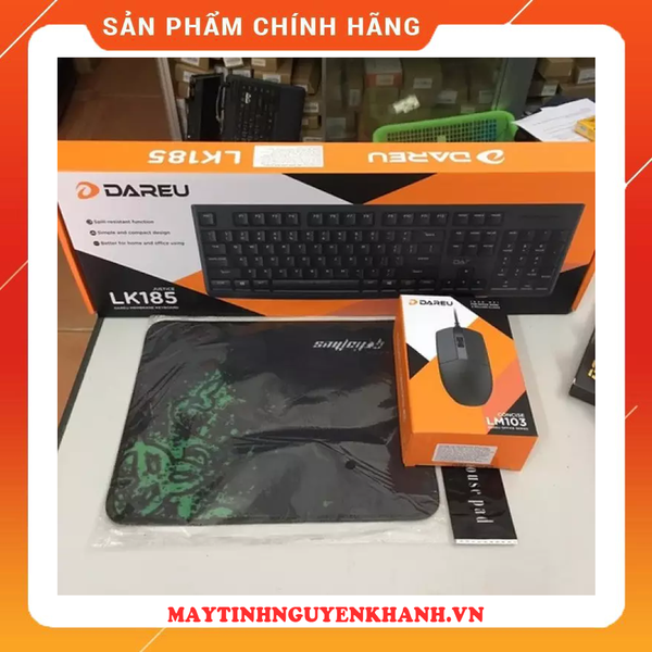 Bộ combo phím chuột văn phòng DareU ( 185 +LM103) NEW BH 24 THÁNG