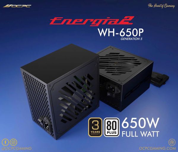 Nguồn máy tính OCPC Energia 650W White Plus