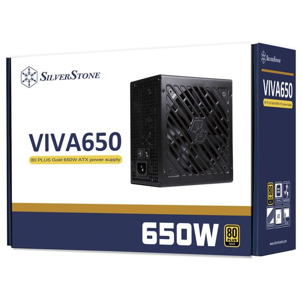 Nguồn máy tính SilverStone VIVA 650 - 650w 80 Plus Bronze NEW BH 36 THÁNG