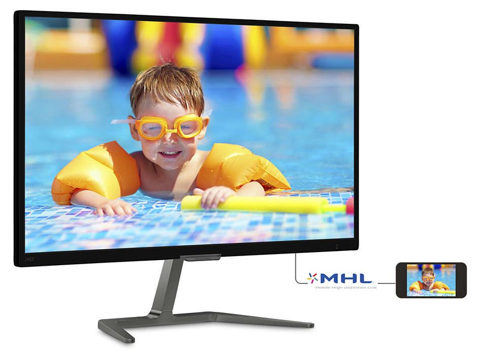 Màn Hình Philips 24inch  246E7QDSB (1920x1080/PLS/60Hz/5ms) NEW BH 36 THÁNG