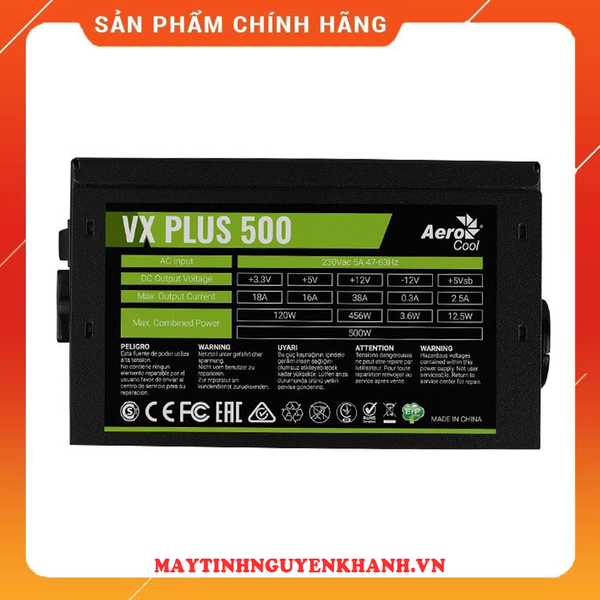 NGUỒN AEROCOOL VX PLUS 500 NEW BẢO HÀNH 03 NĂM