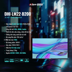 Màn hình máy tính DAHUA LM22-B200 21.5Inch FHD 60Hz (HDMI/VGA) NEW BH 24 THÁNG