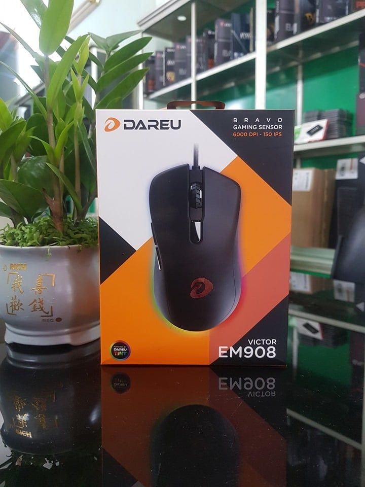 Chuột Gaming DAREU EM908 (LED RGB, BRAVO sensor) NEW BH 2 NĂM