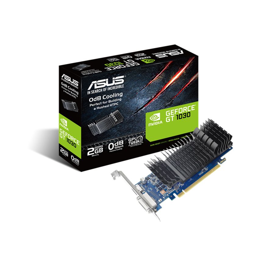 Card màn hình Asus GT1030-SL-2G-BRK (2GB GDDR5, 64-bit, DVI+HDMI NEW BH 36 THÁNG