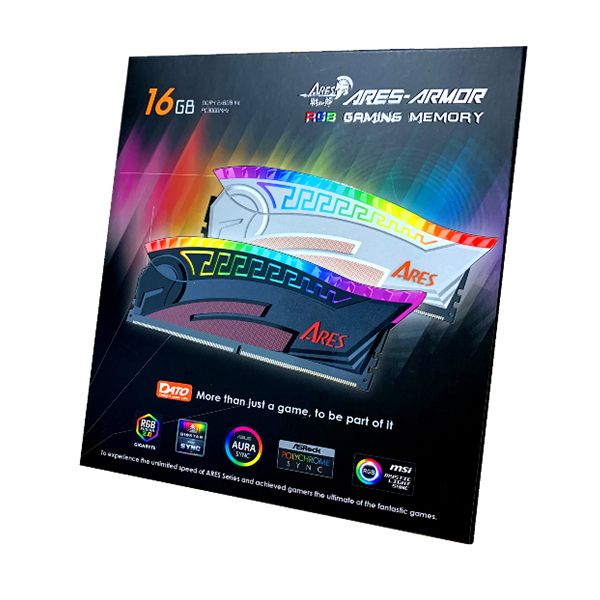 RAM DATO ARES ARMOR 8GB DDR4 3200MHz RGB ĐEN + TRẮNG mới bảo hành 36 tháng