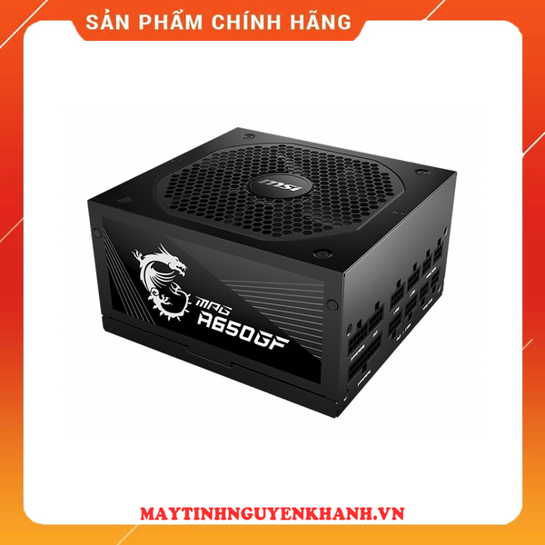 Nguồn máy tính MSI MPG A650GF 650W (80 Plus Gold/Full Modular/Màu Đen) NEW BH 36 THÁNG