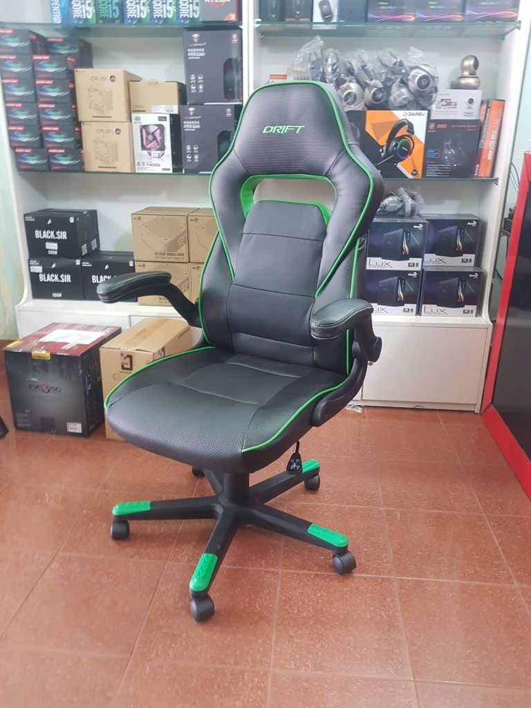 GHẾ GAMING RDRIFT D75 - BLACK/GREEN NEW BH 2 NĂM