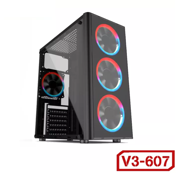 Case VSP V3-607 Gaming - (2 mặt kính cường lực)