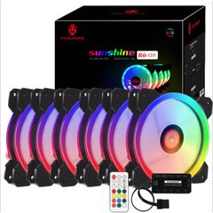 Bộ Quạt Tản Nhiệt 3 Fan Case Coolman Led RGB Dual Ring - Kèm Bộ Hub Và Remote - 075 new