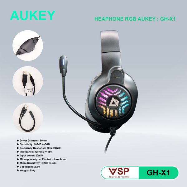 Tai Nghe VSP Gaming GH-X1 LED NEW BH 12 THÁNG