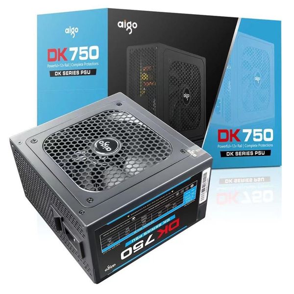 NGUỒN MÁY TÍNH AIGO DK750 750W MỚI BẢO HÀNH 36 THÁNG