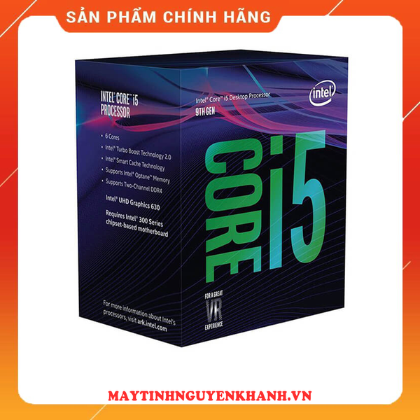 Bộ vi xử lý/ CPU Intel Core i5-9400F (9M Cache, up to 4.10GHz) NEW BOX CÔNG TY