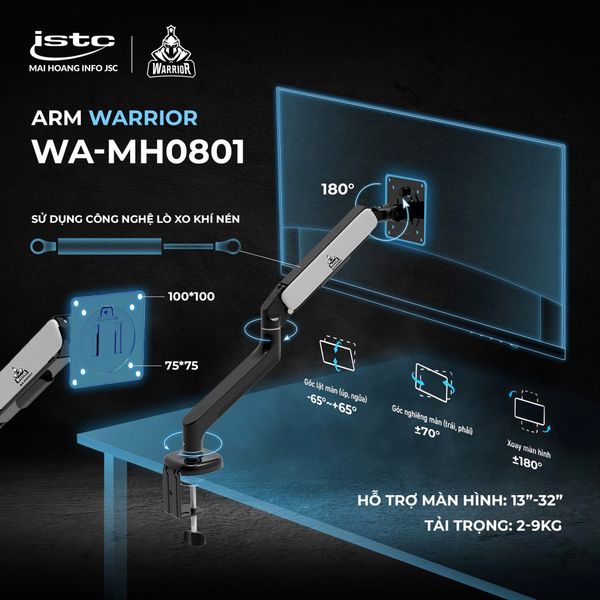 Giá Đỡ Màn Hình Warrior WA-MH0801