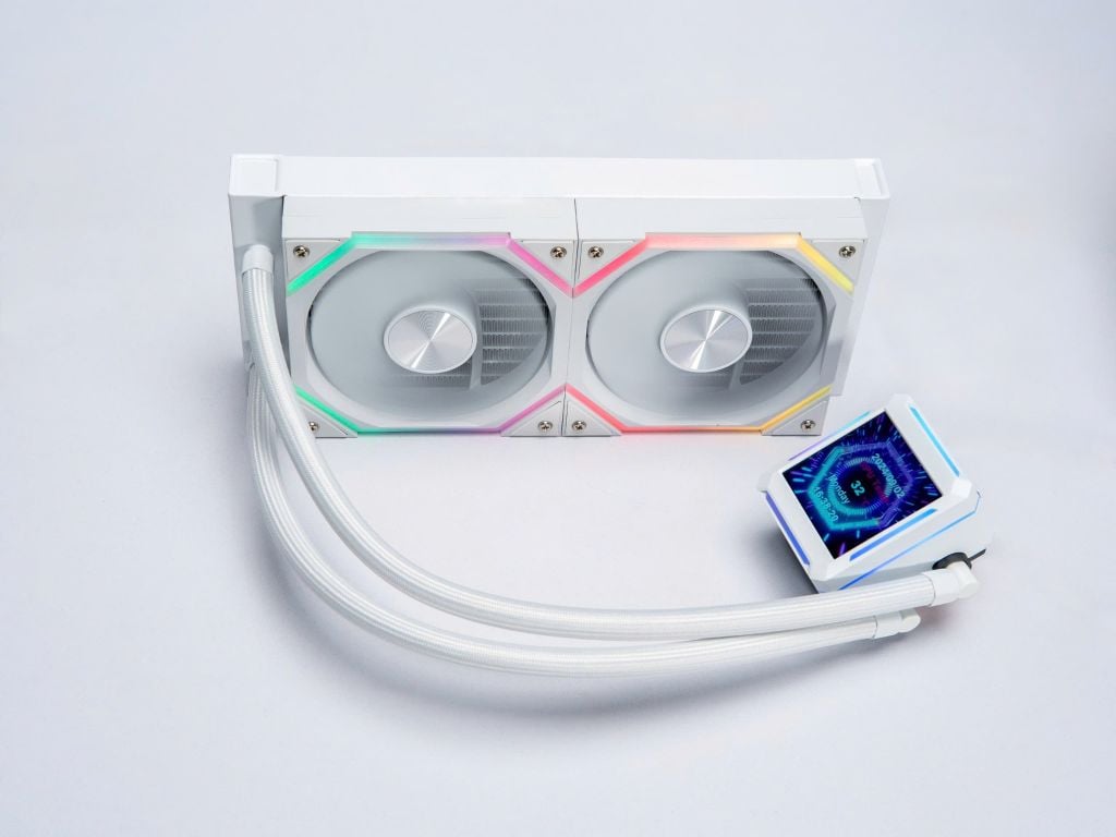 Tản nhiệt nước Leopard Astro Shell 240 ARG-B Digital LCD - WHITE