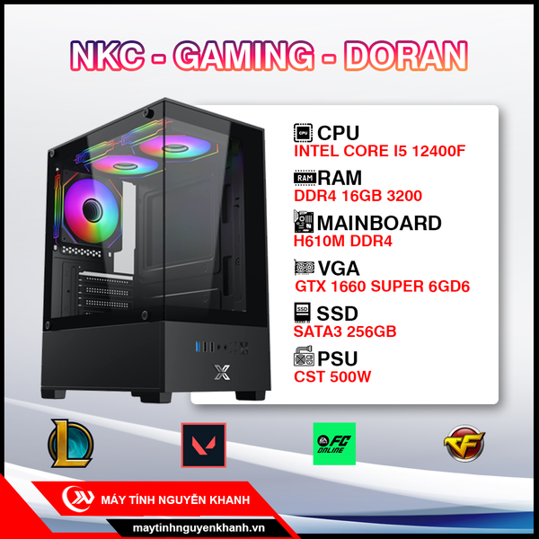 NKC - GAMING - DORAN ( 12400F/16GB/1660SUPER)