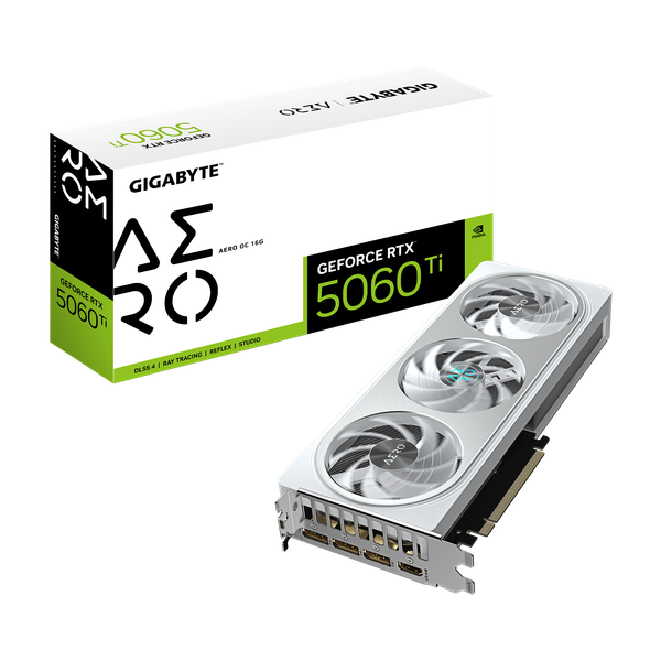Card màn hình Gigabyte GeForce RTX 5060Ti AERO OC 16G (GV-N506TAERO OC-16GD)
