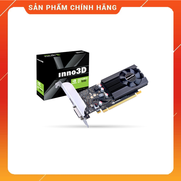 Card màn hình Inno3D GT 1030 2GB (2GB GDDR5, 64-bit, DVI +HDMI) NEW BH 36 THÁNG