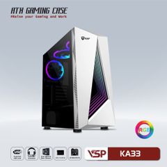 Case VSP KA33 Có Sẵn LED RGB (Case Mid Tower) Trắng