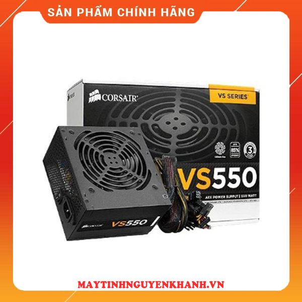 Nguồn máy tính Corsair VS550 - 550W 80 Plus White (CP-9020171-NA) NEW BH 03 NĂM