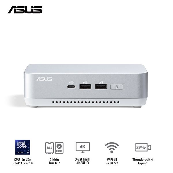 Máy tính Mini PC ASUS NUC 14 Pro Plus RNUC14RVSU500001I (Ultra 5 125H, Arc Graphics)