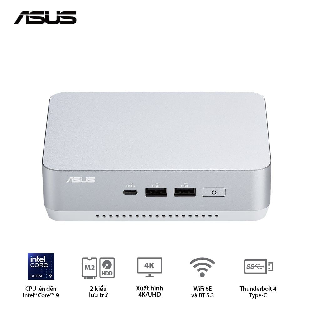 Máy tính Mini PC ASUS NUC 14 Pro Plus RNUC14RVSU500001I (Ultra 5 125H, Arc Graphics)