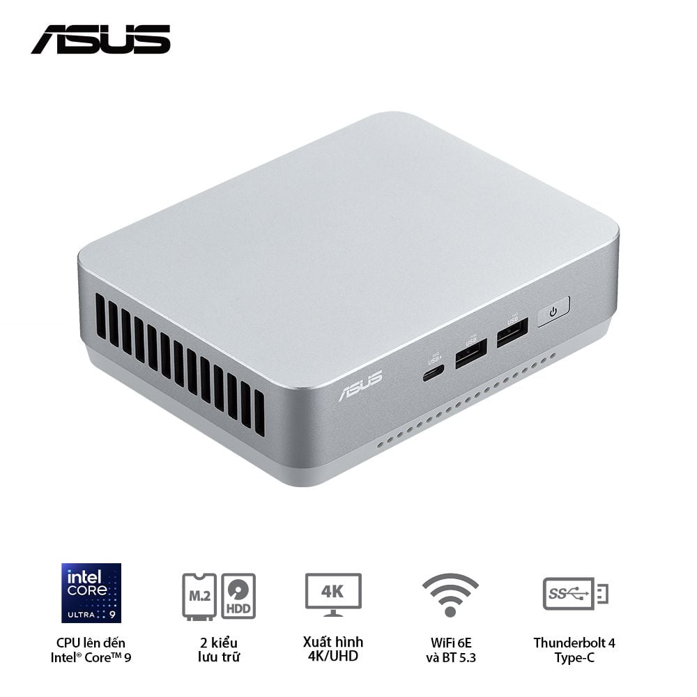 Máy tính Mini PC ASUS NUC 14 Pro Plus RNUC14RVSU500001I (Ultra 5 125H, Arc Graphics)