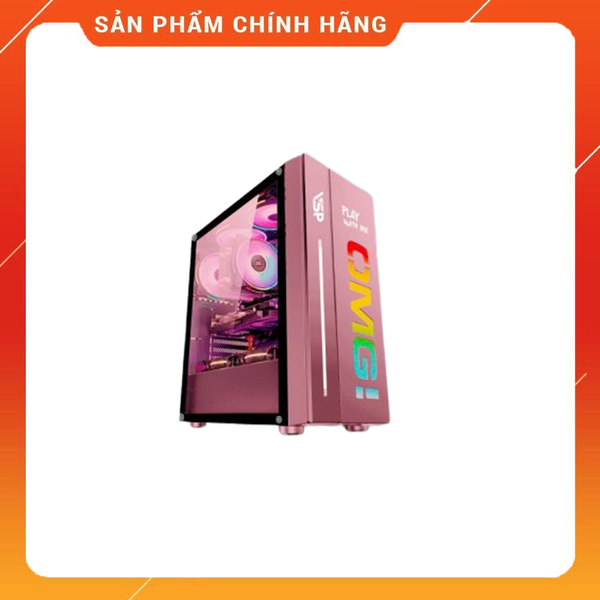 CASE VSP LED GAMING OMG-II Hồng