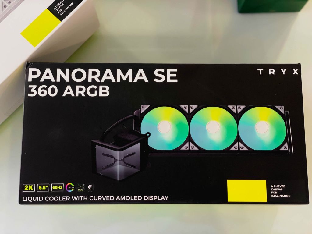Tản nhiệt nước TRYX PANORAMA ARGB 360 (Màn AMOLED 6.5/Bơm ASETEK)