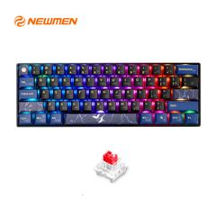 Bàn phím Newmen GM610 Pro Hạc vũ Ánh trăng (3MODE/ Hotswap/ Kailbox Sw)