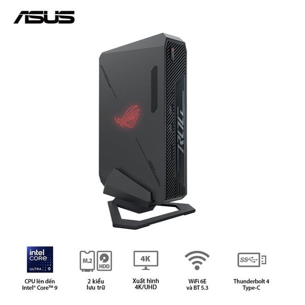 Máy tính Mini PC ASUS NUC 14 Performance RNUC14SRKU710001I (Ultra 7 155H, RTX 4060 8GB)