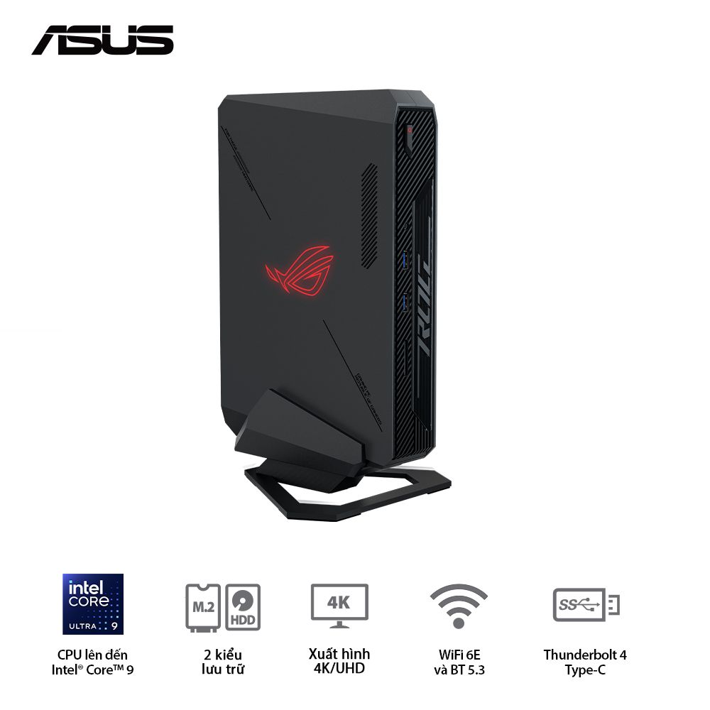 Máy tính Mini PC ASUS NUC 14 Performance RNUC14SRKU910001I (Ultra 9 185H, RTX 4070 8GB)