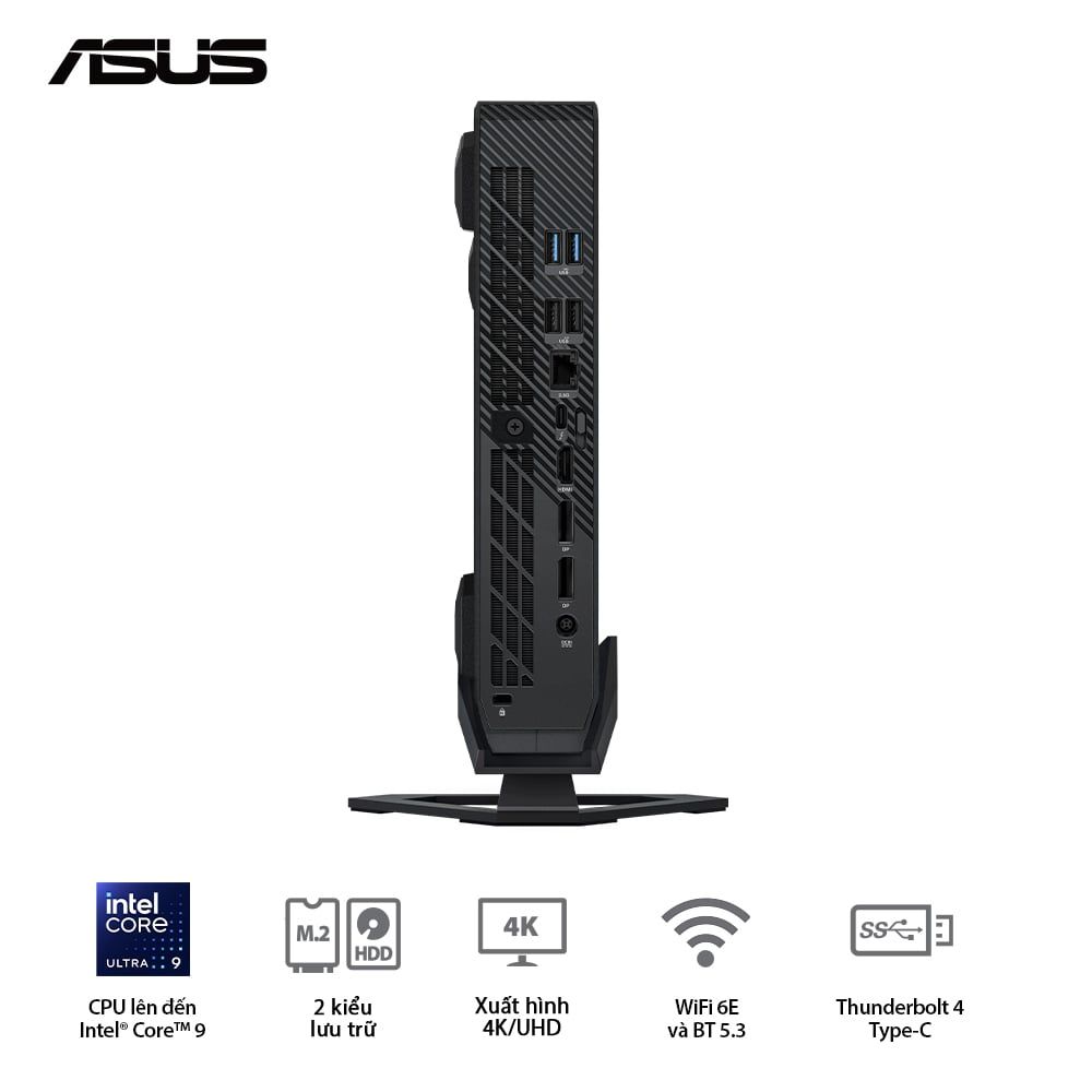 Máy tính Mini PC ASUS NUC 14 Performance RNUC14SRKU710001I (Ultra 7 155H, RTX 4060 8GB)